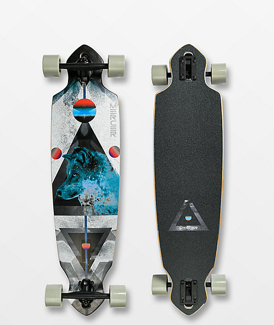 Mercer Lone Wolf 36" Drop Through Longboard Complete Zumiez